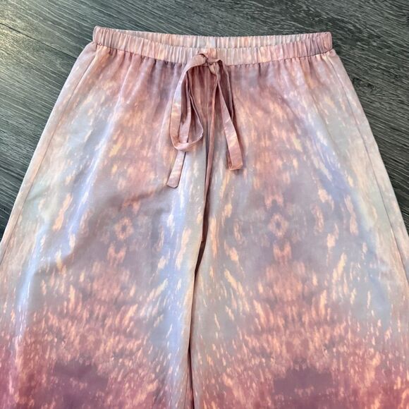 ALEXIS Pink Starburst Palazzo Wide Leg Pull On Pant - Picture 3 of 7